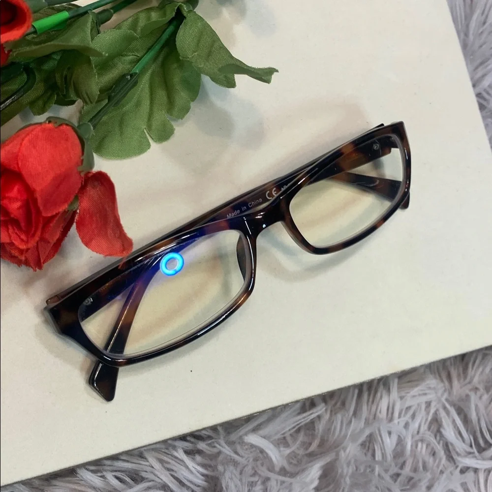 🌹HENOTIN • Unisex Blue Light Blocking Tortoise Rectangle Glasses